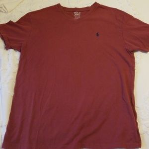 Burgandy/Maroon Polo V-Neck Shirt